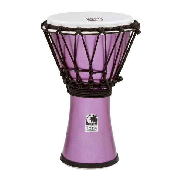 Toca 7 in. Freestyle Colorsound Djembe, Metallic Violet TFCDJ-7MV - main